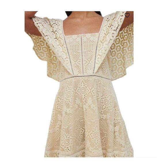 Jonathan Simkhai Avalon Crochet Coverup Dress Size S - Picture 3 of 6